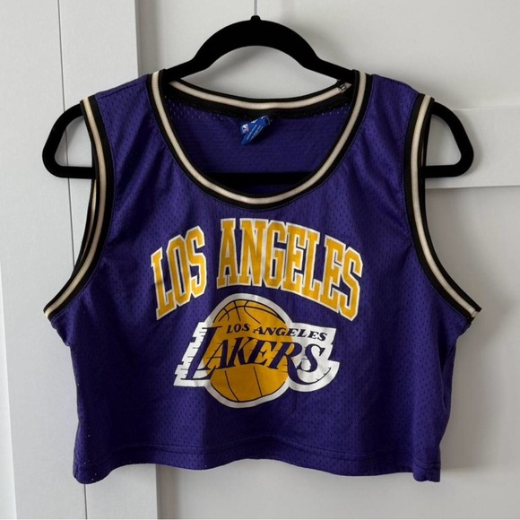 NBA Los Angeles Lakers Ultra Game Purple Crop Top Jersey - Picture 1 of 4